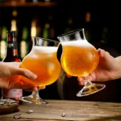 鬱金香 精釀啤酒杯 500ml 手工玻璃杯 小麥啤酒專用 酒吧酒杯 德國製 啤酒愛好者