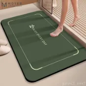 MOYER🧽 軟矽藻土衛生間地墊速幹吸水浴室防滑墊廁所洗手間腳墊 吸水地墊 防滑腳踏墊 速乾浴室門口地墊 家用地墊