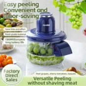 Automatic Fruit Garlic Peeler Machine USB Rechargeable Home