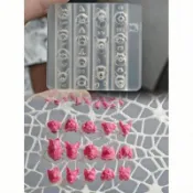 狗狗頭像美甲模具萌寵柯基比熊博美美甲矽膠模具diy手工翻模