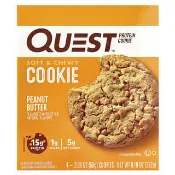 【iHerb】Quest Nutrition, 蛋白質曲奇，花生醬，4 包，每包 2.04 盎司（58 克）