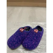 💯真品Camper二手藍紫色毛呢懶人拖鞋童鞋