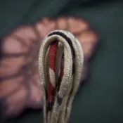 【HawK Vintage】 YVES 古布繩 ｜金盞花黃泥染｜串珠 項鍊 Goros 菊地健 羽毛 銀器 適用