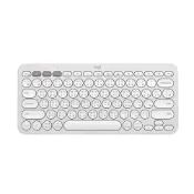 (店+)【Logitech 羅技】Logitech 羅技 Pebble Keys 2 K380s 跨平台多工藍牙鍵盤 珍珠白