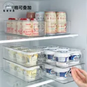 蒙麗百貨 免運 可開發票 公司貨 新升級🏆冰箱饮料架 冰箱收納盒 冰箱隔層架 T2666 冰箱收納盒透明可疊加易拉罐抽屜式儲物架冷藏飲料整理神器工廠直銷 售後保障 店長新品推薦 6m813