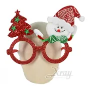 X射線 精緻禮品 聖誕樹玩偶造型眼鏡，聖誕節/造型眼鏡/雪人/聖誕老公公/化妝舞會/表演道具/，X射線【X419805】