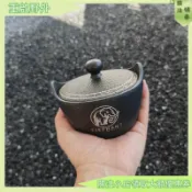 台灣出貨 戶外 運動 百貨 免運鑄鐵鍋 迷你小鐵鍋 單手鍋 精鐵鍋 迷你 挪威象 戶外露營 搗蒜 煲仔飯鍋 一人食鍋 野