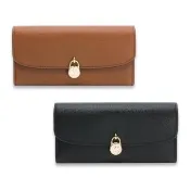 【Michael Kors】HAMILTON荔枝紋鎖頭掀蓋式長夾(多款任選)