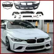 BMW F30 2012-2019年改M3C前槓總成大包圍套件運動版前杠