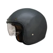 【THH】贈抗UV鏡片 安全帽 T-383A+ 消光鐵灰 內置墨鏡 復古帽 半罩帽 3/4 383｜耀瑪騎士