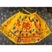 【天藝佛具坊】7寸長 9寸長 小尺寸 黃色濟公衣 神衣 神明衣 神明帽 神明衣服 平繡補丁衣