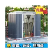 (店+)戶外工具房花園儲物房鐵皮屋集裝箱式室外雜物收納櫃活動板房
