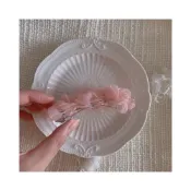 (店+)jill大姐姐同款頭花玫瑰花朵髮夾後腦勺薔薇花甜美邊夾超仙女頂夾