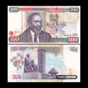 【滿300出貨】全新UNC 肯尼亞100先令紙幣 2010年 非洲#紙幣#外幣