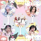 萄禧客製 【可客製化】【扇子】BLACKPINK週邊 透扇 LISA 金智妮 樸彩英 金智秀 同款應援扇子
