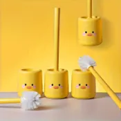 Little Yellow Duck Toilet Brush Cartoon No Dead Angle Cleani