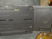 無電源線，不知好壞，不保固) 日本製造山水Sansui 摺疊隨身攜帶的組合音響CD,錄音帶卡帶，AM/FM中波長波，