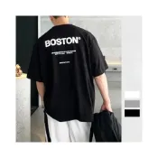 (店+)【 #ICE 】B47 BOSTON 立體 發泡 波士頓 LOGO 英文 落肩 寬鬆 短T 短袖 上衣 K2 發泡T 粗體