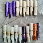 玉石濾嘴-活性碳過濾芯-適用各種品牌9mm濾芯-濾嘴濾芯-便攜式濾嘴過濾器-便攜式過濾器-高端過濾嘴-短胖6公分濾嘴 E