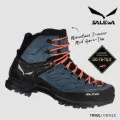 【SALEWA 義大利】MOUNTAIN TRAINER GORE-TEX 防水登山健行鞋 男 藍/黑｜高山健行靴