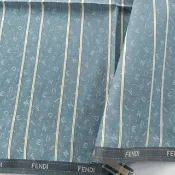 Fendi 復古手帕 方巾 藍色 禮物 男士 18.5 x 18 英吋