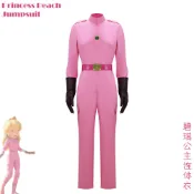 【臺灣 出貨】碧姬公主cos服連體衣超級馬力歐大電影動漫碧琪公主cosplay服裝 萬聖節 角色扮演服