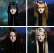 第三方SUPER DUCK 1/6 SDH028 女頭雕- A B C D四款 標價為壹款頭雕的價格+店鋪關註