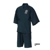 【赤海釣具】GAMAKATSU 甚平 麻料涼爽職人套裝 GM-3522 深藍色 3L #已停產 #出清
