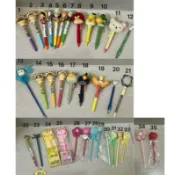 快速出貨 open醬 饅頭人 拉拉熊 憤怒鳥 海賊王 魯夫 索隆 騙人布 佛朗基 娜美 造型 原子筆 變臉 雙色 觸控筆