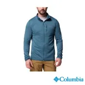 Columbia 哥倫比亞 男款-快排刷毛立領外套-Essential Hike-孔雀綠 UAE32760TL/JF