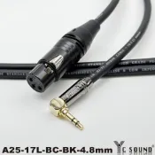 (店+)【YC Sound】15米 直頭款 非平衡接法 外殼亮槍黑工藝 XLR 轉 3.5mm TRS 3.5mm轉卡農母頭 3.5mm XLR母頭 XLR母 麥克風接聲卡 錄音介面 相機音源線 母頭轉3.5mm 耳機頭 音響音源線 錄音設備 直播線材