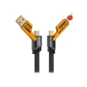 (店+)【小宅收納】四合一機甲充電線 65W PD快充線 Type-c 充電線 快充 數據線 USB 傳輸線 充電器 安卓 iPhone