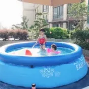 【廠家直銷 免費開發票】家庭充氣水池兒童游泳池家用寶寶家庭戶外加厚可摺疊戲水池