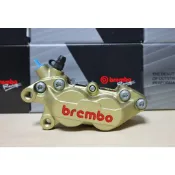 【ST】Brembo 基本對四 (左卡) 金底紅字 卡鉗 對四/單插銷/灰底紅/黑底紅 孔距40mm 活塞30/34