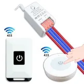 家用電燈遠端無線遙控開關免佈線隨意貼客廳臥室懶人關燈神器220V