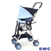 【百利市購物中心】EMC 新款全罩式輕便揹架車(藍色)