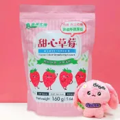 《紅毛丹狗》好市多代購 義美生機 草莓乾 草莓 果乾 甜心草莓 160克 冷凍 真空乾燥 非油炸 食物纖維 水果乾 凍乾