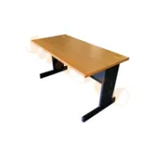 sindygo鑫蘭家具 【鑫蘭家具】HU辦公桌 木紋桌黑色腳 W100*D70cm 主管桌 書桌 工作桌 閱讀桌 電腦桌