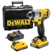 標準情人美國DEWALT 得偉 DCF815D2 (2.0AH) 10.8V 鋰電衝擊起子機雙電池含工具箱