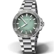 Oris 豪利時 Aquis 時間之海 潛水300米日期機械錶-39.5mm 0173377324137-0782105PEB