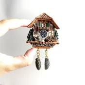德國黑森林小屋可愛咕咕鐘文創創意冰箱貼磁貼旅遊紀念品裝飾品