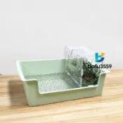 熱銷款~亞克力草架 兔子牧草架 牧草盒 兔子食盆兔飼料架 兔子草架 兔子食物架 兔子牧草架寵物用品 可調整食 26/7