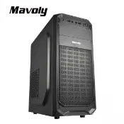 松聖 Mavoly 1307 ATX 顯卡長33CM 電腦機殼 黑色機殼 送靜音風扇