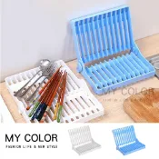 Mycolor 收納架 瀝水架 盤子架 碗盤架 鍋蓋架 碗盤收納架 瀝水盤 鍋子架 廚房 碗碟 置物架 整理架 杯子架 露營碗盤架 攜帶式 可攜式 折疊碗盤瀝水架♚MY COLOR♚【M099】