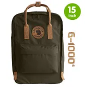 瑞典Fjallraven小狐狸Kanken No.2 G1000皮標15吋電腦包 空肯包書包23569-633深橄欖綠色