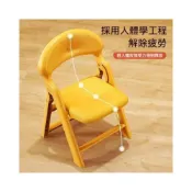 (店+)環保材質加厚兒童折疊椅子矮凳靠背椅幼兒園小椅子寶寶餐桌椅防滑家用凳子 純色高顔值小凳子