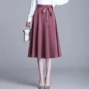 《愛網購》~BD20610~夏季新款寬鬆大碼A字半身裙女百褶裙中長款氣質顯瘦大裙擺裙子女性裙子休閒服飾流行女裝