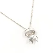 【日本直送 中古美品】蒂芙尼 TIFFANY&Co. 項鍊 蝴蝶結 銀 925 古董飾品 經拋光處理