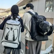星光精品館 【大容量減壓】雙肩揹包 運動揹包 旅行揹包 登山包 書包 籃球包 學生後揹包 多功能收納 透氣背墊 防潑水材質 男女適用