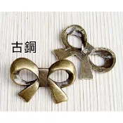 ╭☆ling手作坊☆╮布感織帶 珍珠帶配件#5126-寬5cm*高3.5cm蝴蝶結插入式五金